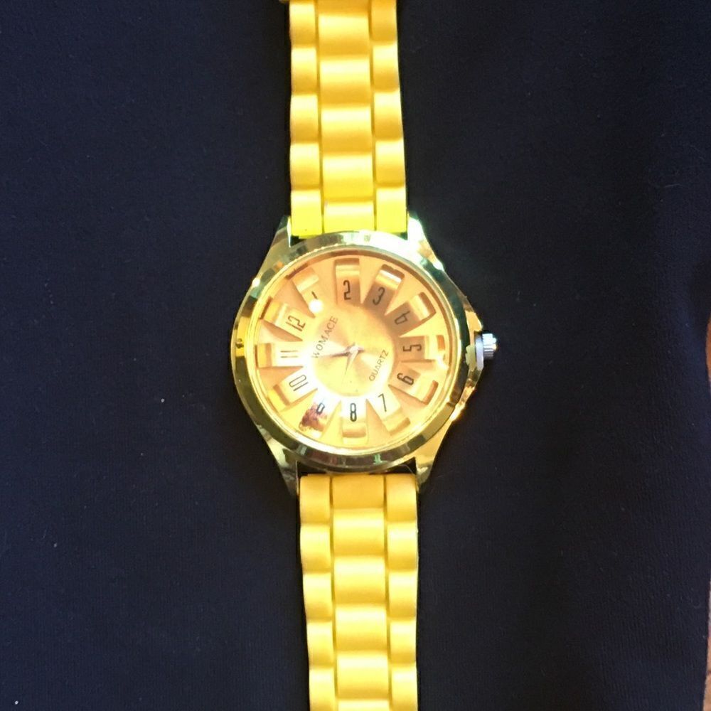 Yellow Rubber Watch!! 